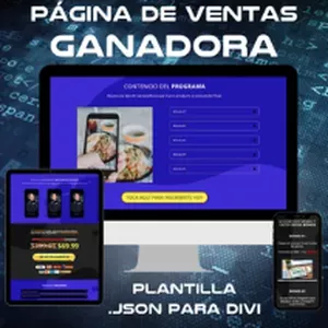 Imagen de portada para Curso online Plantilla Json 100% EFECTIVA para Divi wordpress 