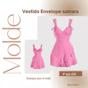 Imagem de capa para o Ebook Molde vestido Envelope samara