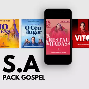 Imagem do curso PACK GOSPEL S.A - ARTES PARA IGREJA