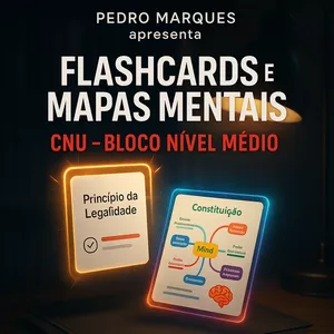 Imagem de capa para o Curso online FlashCard e Mapas Mentais para CNU - Bloco Nível Médio