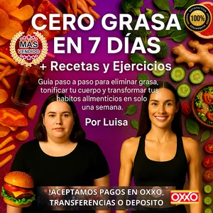 Imagen de portada para Ebook  "Cero Grasa en 7 Días”  Premium ✨