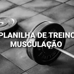 Imagem de capa para o Ebook PLANILHA DE TREINO MUSCULAÇÃO 