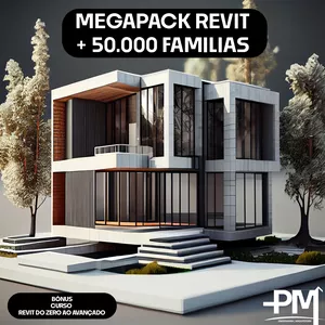 Imagem de capa para o Curso online MEGAPACK DE FAMILIAS REVIT | + 50.000 FAMILIAS + Curso Completo do Zero ao Avançado.