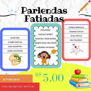 Imagem de capa para o Ebook Parlendas Fatiadas