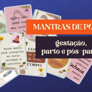 Imagem do curso CARDS Mantras de Poder para gestação, parto e pós-parto