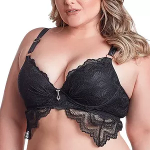 Imagem de capa para o Ebook Molde Sutiã Bojo Com Renda long (Plus Size 46 ao 60)