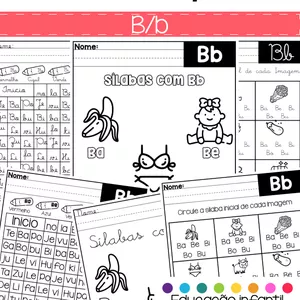 Imagem de capa para o Ebook Sílabas simples-B/b