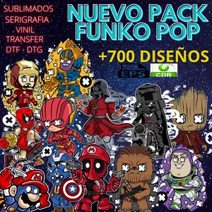 Imagen de portada para Curso online PACK DE FUNKOS POP COMIC VECTORIZADOS