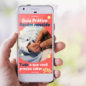 Imagem de capa para o Ebook Guia Prático Recém Nascido | Tudo que você precisa saber