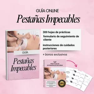 Imagen de portada para Curso online Guía online Pestañas Impecables