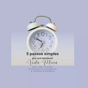 Imagem de capa para o Ebook 5 Passos simples para DESINFLAMAR