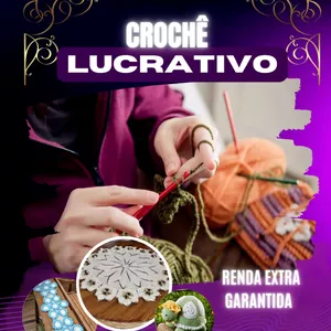 Imagem de capa para o Ebook CROCHÊ LUCRATIVO