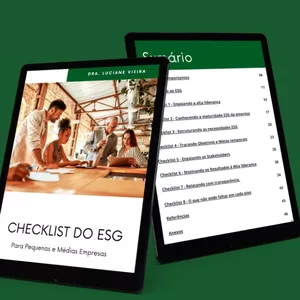 Imagem de capa para o Ebook CHECKLIST DO ESG para PMEs