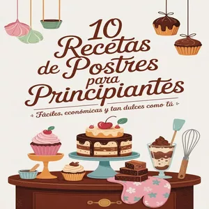 Imagen de portada para Ebook 10 Recetas de Postres para Principiantes