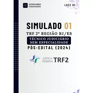 Imagem do curso 07 Simulados TRF 2° Região - Técnico Judiciário - Sem Especialidade (Pós edital 2024)