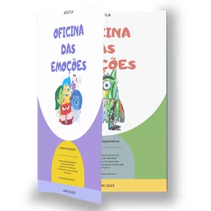 Imagem de capa para o Ebook COMBO de apostilas das emoções - "Divertidamente" e "O monstro das cores".