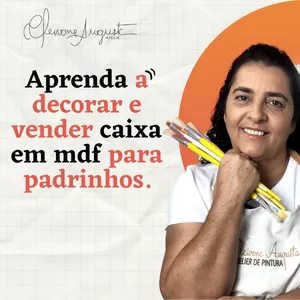 Imagem de capa para o Curso online Aprenda a decorar e vender caixa em mdf para padrinhos.