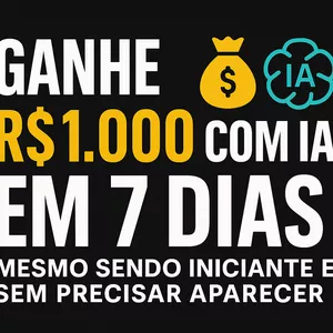 Imagem de capa para o Ebook Ganhe R$1.000 com IA em 7 Dias