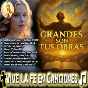 Imagen de portada para Curso online GRANDES SON TUS OBRAS 🙌 | Álbum Inspirado en los Salmos | Música Cristiana que Fortalece el Alma