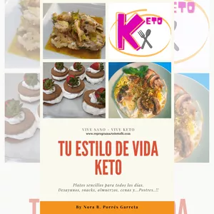 Imagen de portada para Ebook EBook de recetas: Tu Estilo de Vida keto