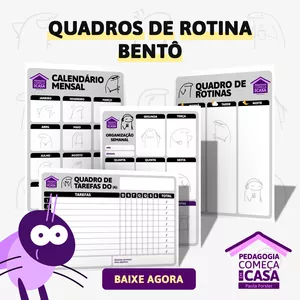 Imagem de capa para o Ebook Quadros de rotina - modelo Bentô
