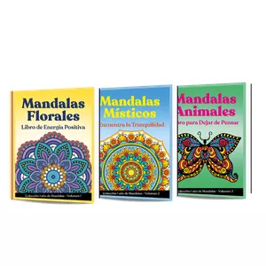 Imagen de portada para Ebook COLECCIÓN: 365 días (1 año) de Mandalas - Volumen 1, 2 y 3