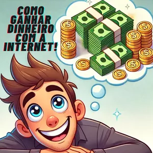 Imagem de capa para o Ebook Como fazer dinheiro com as redes sociais e as I.A's.