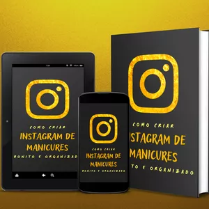 Imagem de capa para o Ebook Como criar instagram de manicures bonito e organizado