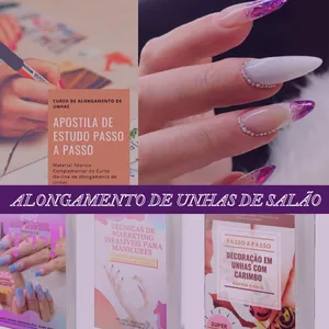 Imagem de capa para o Curso online CURSO ALONGAMENTO DE UNHAS DE SALÃO