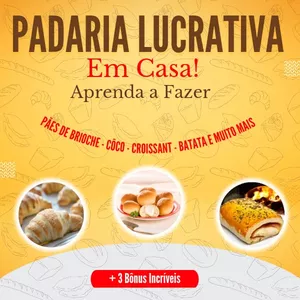 Imagem de capa para o Ebook Padaria Lucrativa em Casa