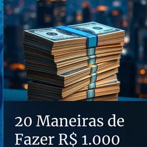 Imagem de capa para o Ebook 20 maneiras de fazer 1 mil reais !