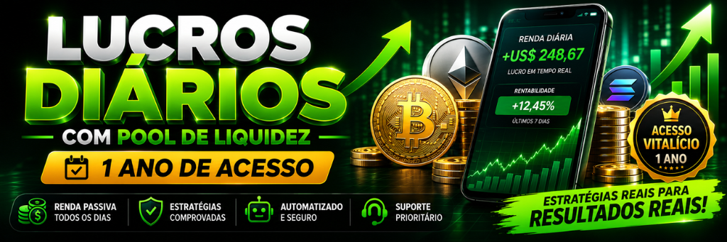 Lucros Diários com Pool de Liquidez