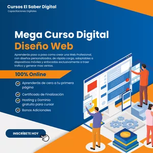 Imagen de portada para Curso online MegaCurso Digital de Diseño Web