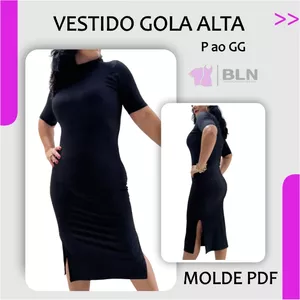Imagem de capa para o Ebook VESTIDO GOLA ALTA