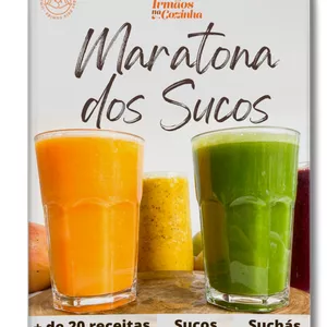Imagem de capa para o Ebook Maratona dos Sucos - Receitas de Sucos e Suchás