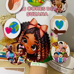 Imagem de capa para o Ebook História na Luva "As Cores de Suzana"🫱‍🫲🏽