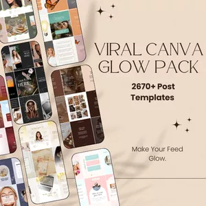 Cover image for Ebook Viral Canva Glow Pack