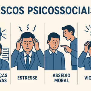 Imagem de capa para o Ebook EBOOK Riscos Psicossociais 