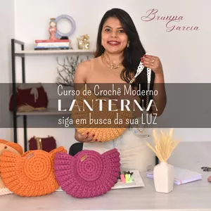 Imagem de capa para o Curso online Curso de Bolsas em Crochê LANTERNA