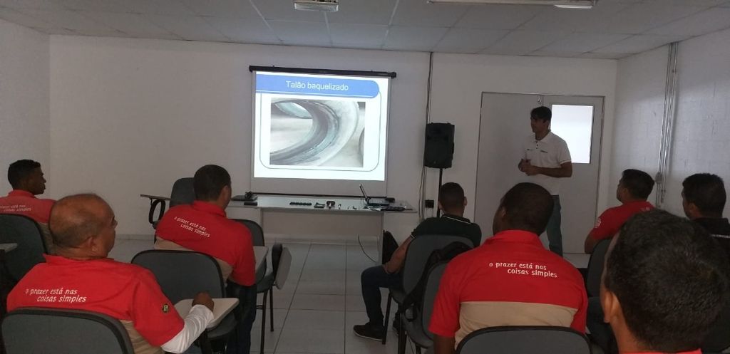 Gestão de pneus de carga com analise de danos.