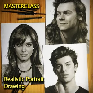 Cover image for Online course Realistic Portrait Drawing