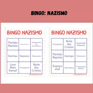 Imagem de capa para o Ebook BINGO PEDAGÓGICO SOBRE O NAZISMO 