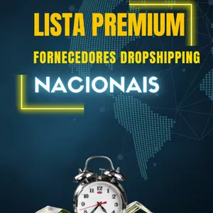 Imagem de capa para o Ebook Lista Premium de Fornecedores Nacionais  Dropshipping