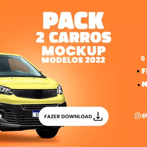 Imagem de capa para o Curso online PACK MOCKUP 2 CARROS DE FIRMA BR PSD PREMIUM