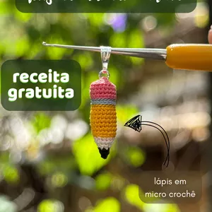 Imagem de capa para o Ebook Lápis em micro crochê