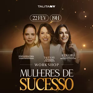 Imagem de capa para o Evento presencial WORKSHOP MULHERES DE SUCESSO - CÓDIGO DA SOBERANA / MARINGÁ