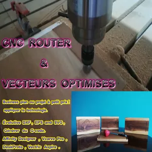 Image de couverture pour le Cours en ligne Entrepreneuriat commercial avec CNC Router et nos vecteurs optimisés, nous vous montrons une nouvelle façon de produire sans trop d’investissement !