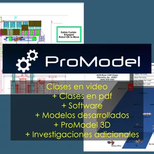 Imagen de portada para Curso online Curso de ProModel: Mejora la productividad mediante simulación profesional