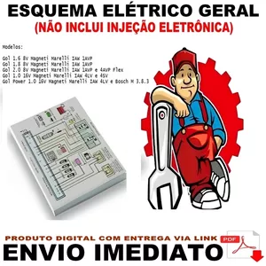 Imagem de capa para o Ebook Esquema Elétrico Geral do Gol G3