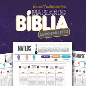 Imagem de capa para o Ebook Mapeamento da Bíblia, Antigo e Novo Testamento.